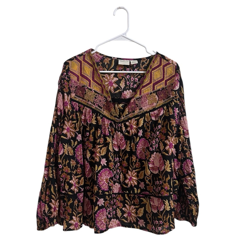 Rachel Zoe Floral Smocked Blouse